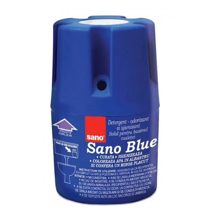 Блок в сливной бачок для чистки унитаза Sano Blue, 150 г - 